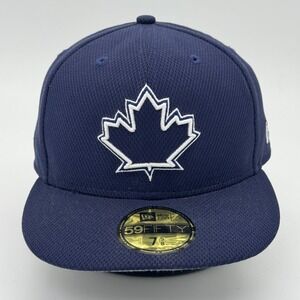 Toronto Blue Jays Fitted Hat Adult 7 5/8 Blue 59 Fifty New Era MLB Baseball‎